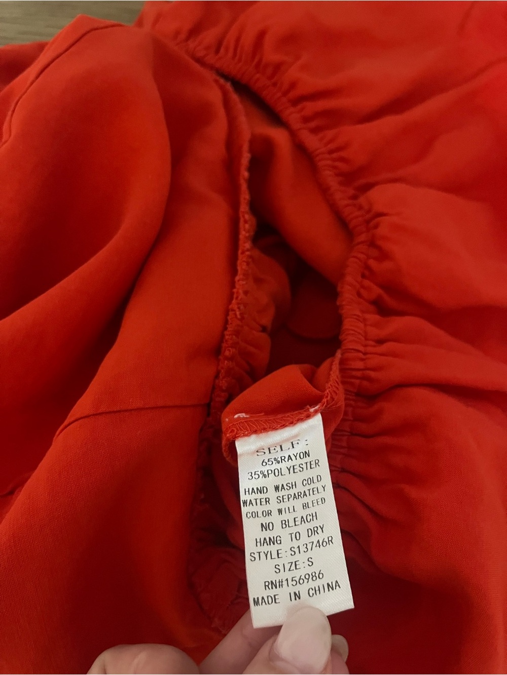 Boutique Red Romper with Ruffled Bottom - Picture 7 of 7